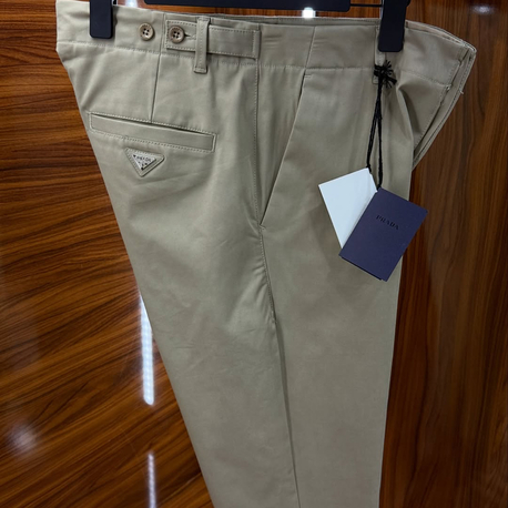 Prada Gabardin Pantolon Bej