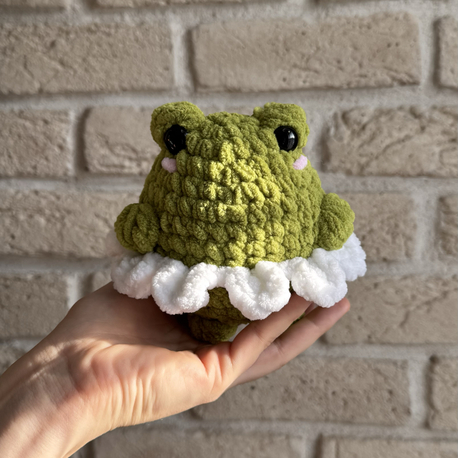 Peluş Çiçekli Kurbağa