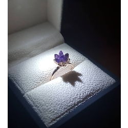 Rose Mor Lotus Yüzük