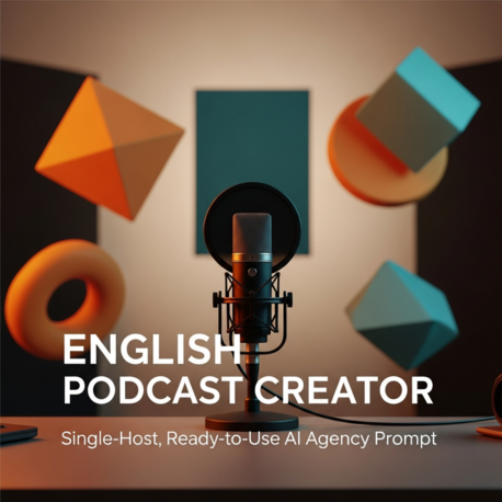 Single Host Format - Professional AI Prompt for English Podcast Channel