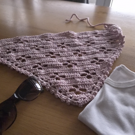 Simli Pembe El Yapımı Bandana