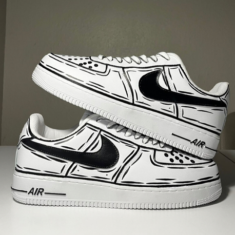 Black Sketch Sneaker