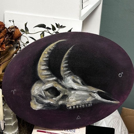 Ram’s Skull Painting