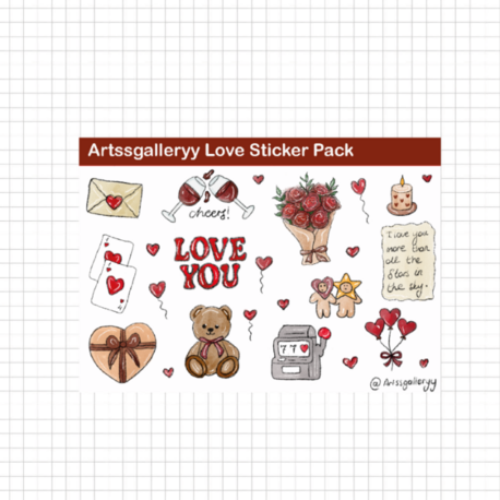 Love Sticker Pack 24 Adet