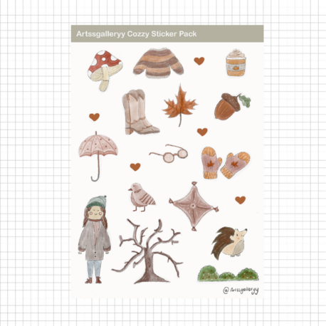 Cozzy Sticker Pack 20 Adet