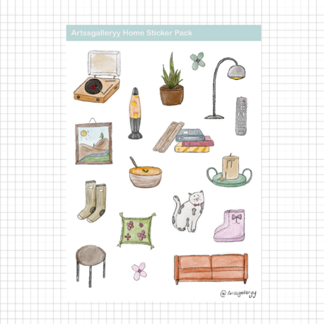 Home Sticker Pack 17 Adet 