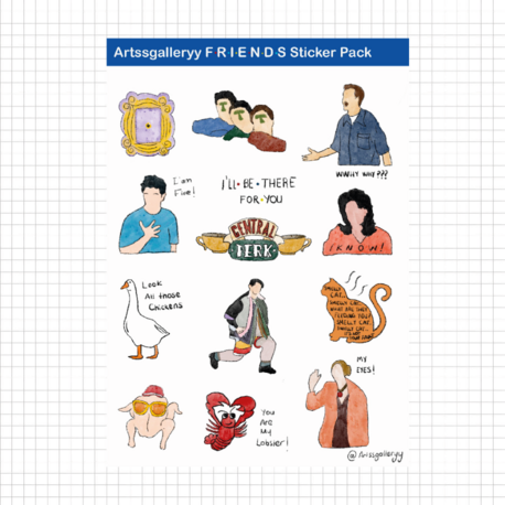 Friends Sticker Pack 13 Adet 