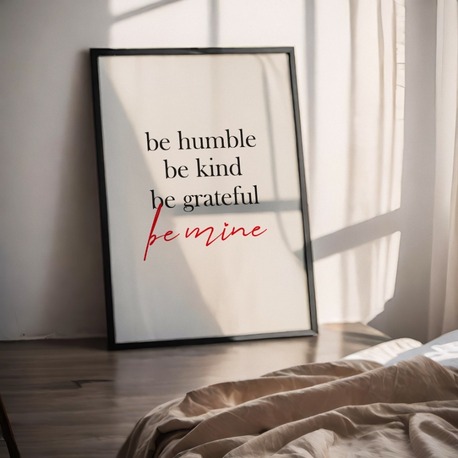Be Mine ❤️ Minimal Poster