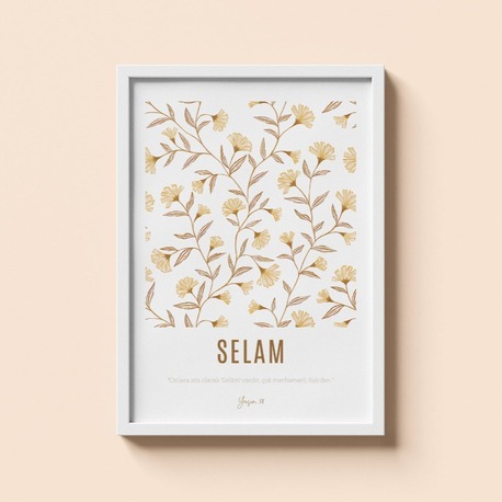 SELAM Kelime & Ayet Poster