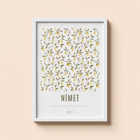 NİMET Kelime & Ayet Poster