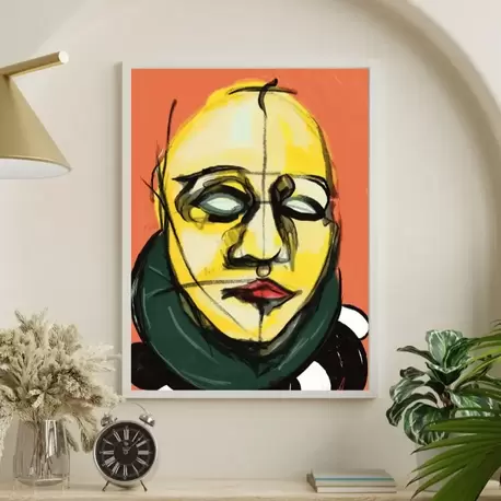 Surreal Figure Art Print, Contemporary Art, Signed Numbered Fine Art Print. The French Lady. 2025