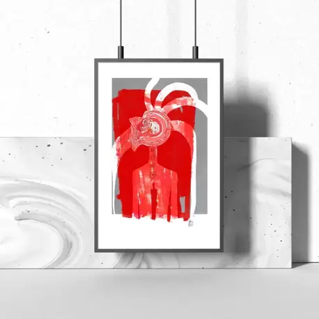 Surreal Art Print, Colorful Contemporary Wall Art, Signed Numbered Fine Art Print. Nobody In R. 2023