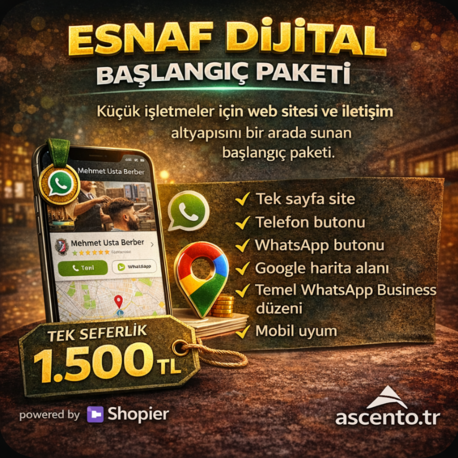 Esnaf Dijital Başlangıç Paketi