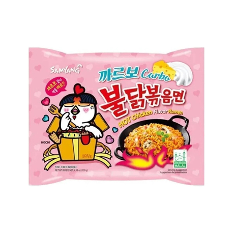 Buldak ramen carbonara noodle (Pembe)