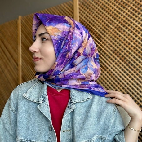 AURA DESEN ORGANİK EŞARP 