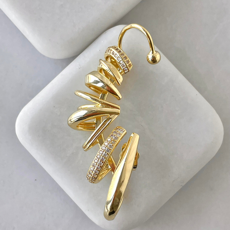 Altın Kaplama Çoklu Görünümlü Earcuff