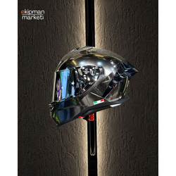 SWAY 867 Kask BULLET  Silver Vizörlü İridyum Edition