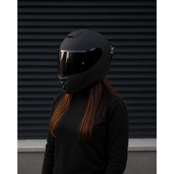 Rivox R1 Matt Black Motosiklet Kask