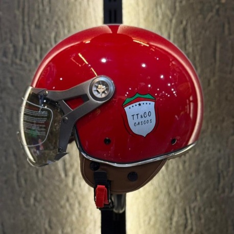 Aegis Retro Açık Kask (Kırmızı)