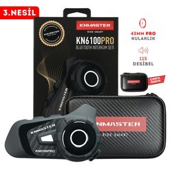 Knmaster KN6100 PRO Motosiklet Kask Interkom Bluetooth Intercom Kulaklik Seti