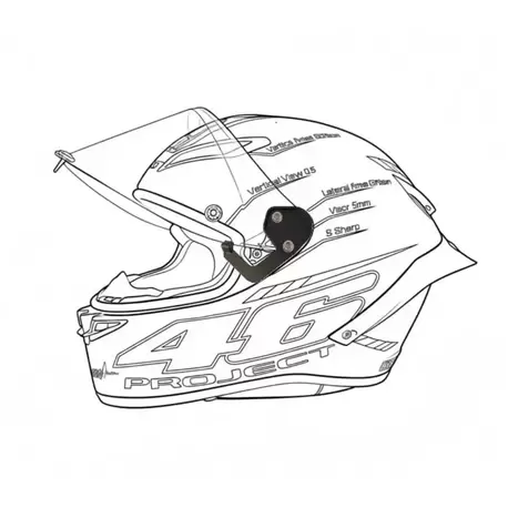 AGV PİSTA GP RR & CORSA VİZOR KADEME APARATI