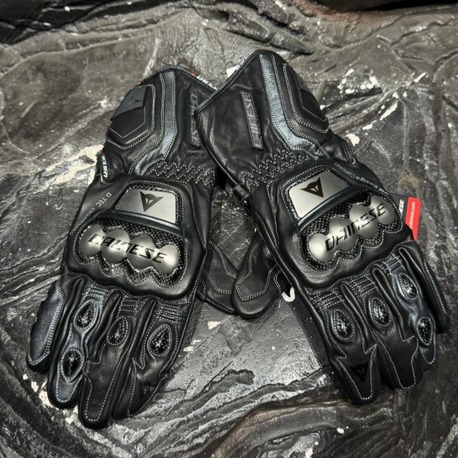 Dainese Uzun Bilekli Deri Eldiven Siyah