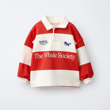 Çizgili Balina Sweatshirt 