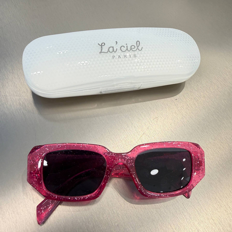 La’ciel Paris UV400 Pembe Simli Gözlük 