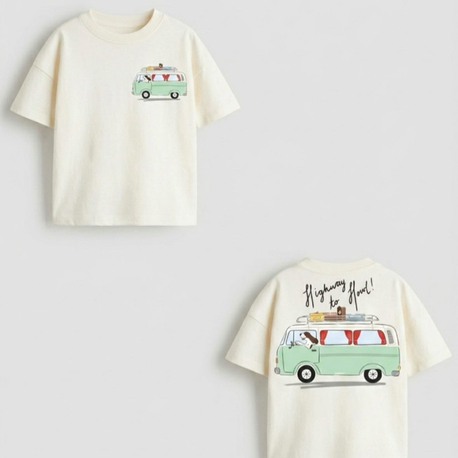 Oversize Arka Detaylı Tshirt