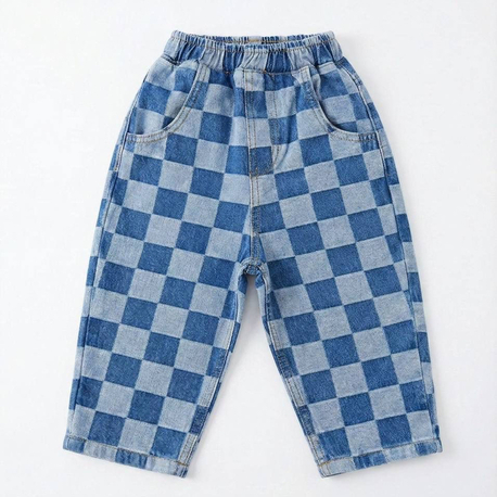La’ciel Paris Damalı Balloon Jeans