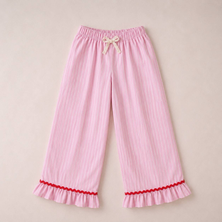Fistolu Pantolon Pembe 