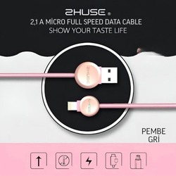 ZHUSE 2.1A Hızlı Data ve Şarj Kablosu