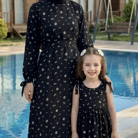 Papatya Falı Anne & Kız Kombin