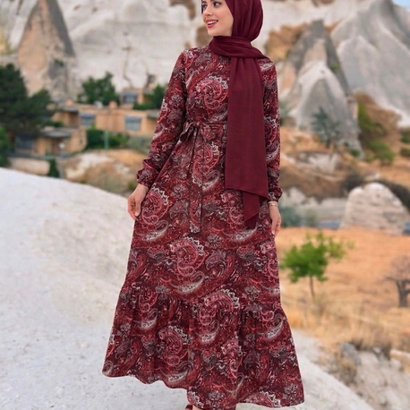Bordo Peri Dress 