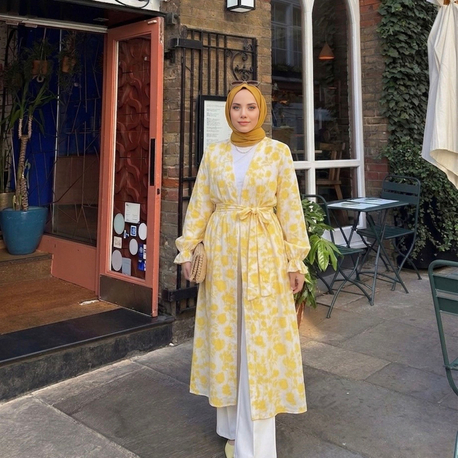 Limon Çiçeği Kimono