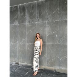 Bağlamalı Keten Pantolon 