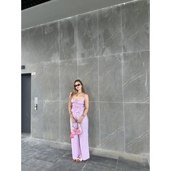 Büzgülü Flora Lila Takım