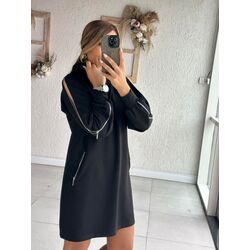 kapşonlu iki iplik sweat fermuar detaylı