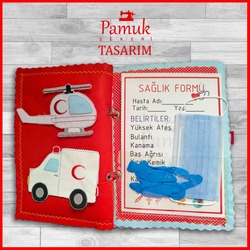 Pamuk şekeri tasarım Hastane Yumuşak Kitabı
