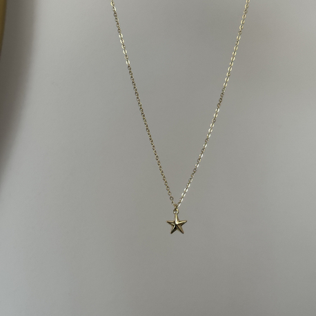 Xuping çift taraflı mini yıldız kolye(45+5 cm )