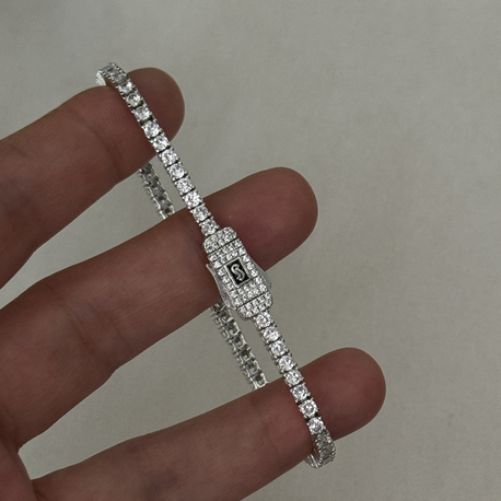 Özel seri 2 mm döküm monaco su yolu bileklik ( Silver )