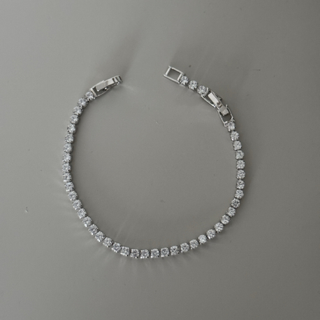 Xuping 3 mm su yolu Silver bileklik