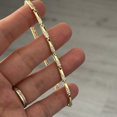 Özel seri taşlı plaka bileklik