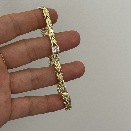Xuping baget taşlı kılçık bileklik 