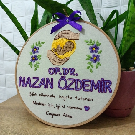 Çiçekli güneşli doktor pano