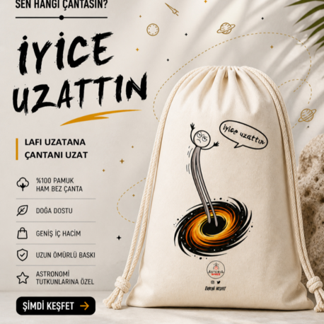İpli Ham Bez Sırt Çantası - İyice Uzattın