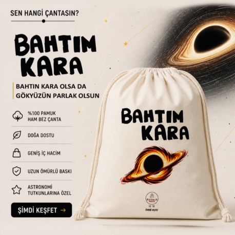 İpli Ham Bez Sırt Çantası - Bahtım Kara