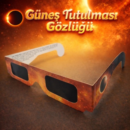 Güneş Tutulması Gözlüğü - Tutulma Gözlüğü - Doğrudan Güneş Gözlemi