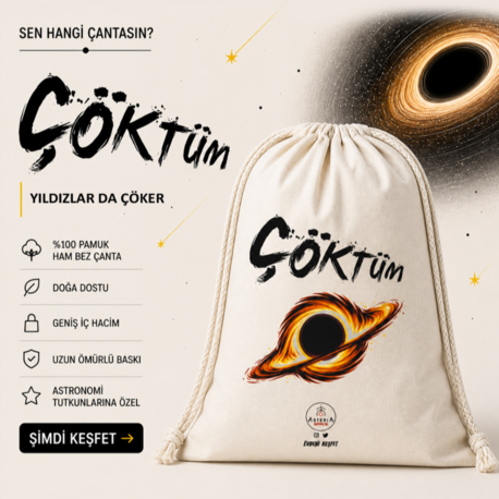 İpli Ham Bez Sırt Çantası - Çöktüm