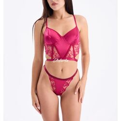Victorina Fuşya Büstiyer Set